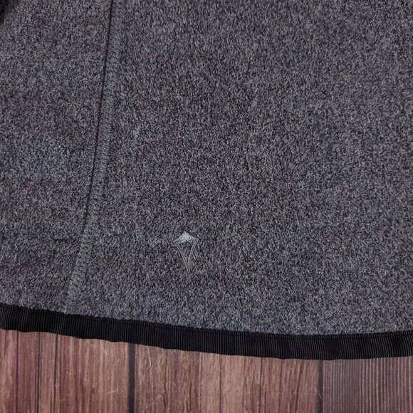 Ivivva Girls Size 10 Gray Business Wrap Fleece Lined Jacket Thumbholes Warm - Picture 10 of 15